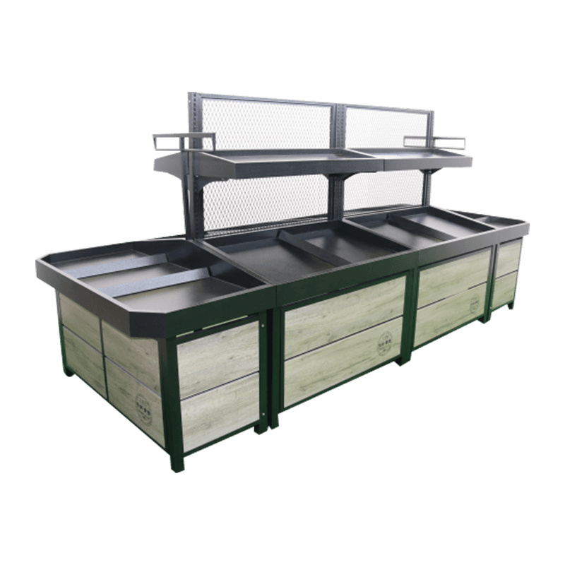 Rak Buah dan Sayuran dengan Visibilitas Tinggi